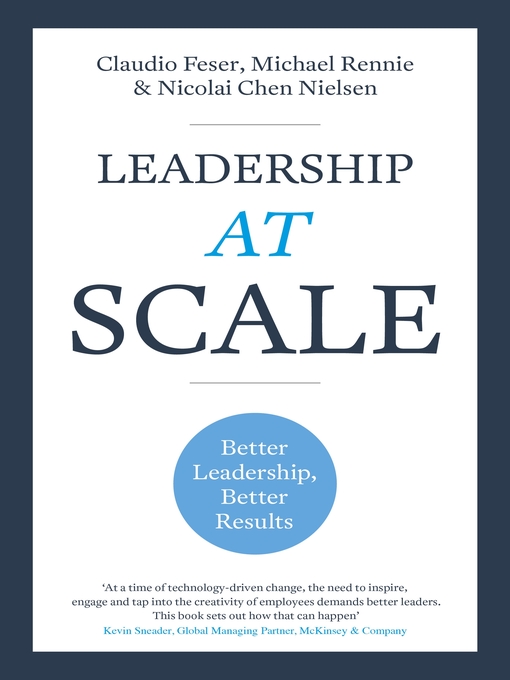 Title details for Leadership at Scale by Claudio Feser - Available